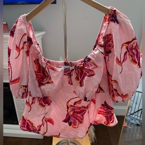 Floral Pink Women's Top